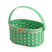 Collector's Easter Medium Oval Basket with Protector - Green-Basket Set-Woven Maple Basket-Longaberger