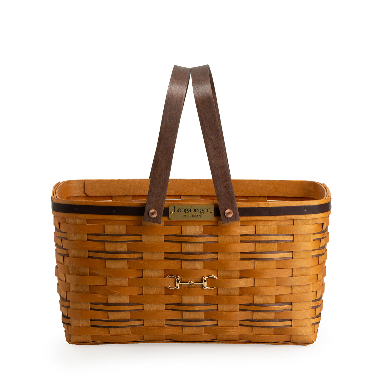 Collector's Equestrian Large Market Basket with Protector