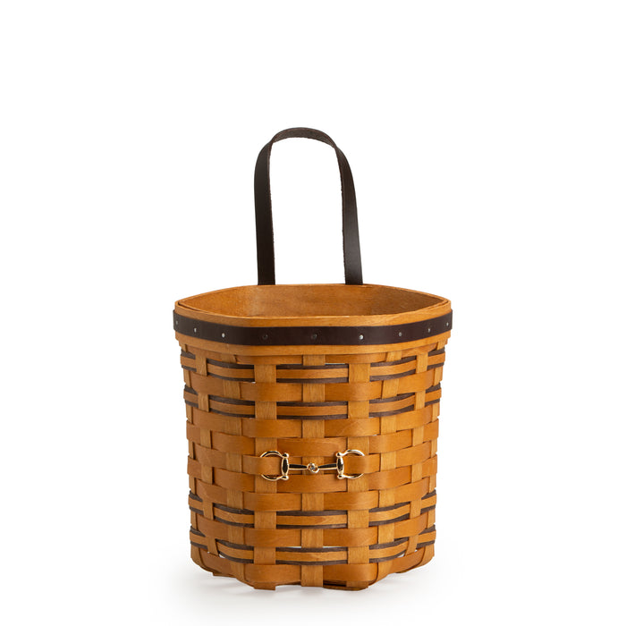 Collector's Equestrian Collection 8-Piece Set - Leather Trim-Basket Set-Woven Maple Basket-Longaberger