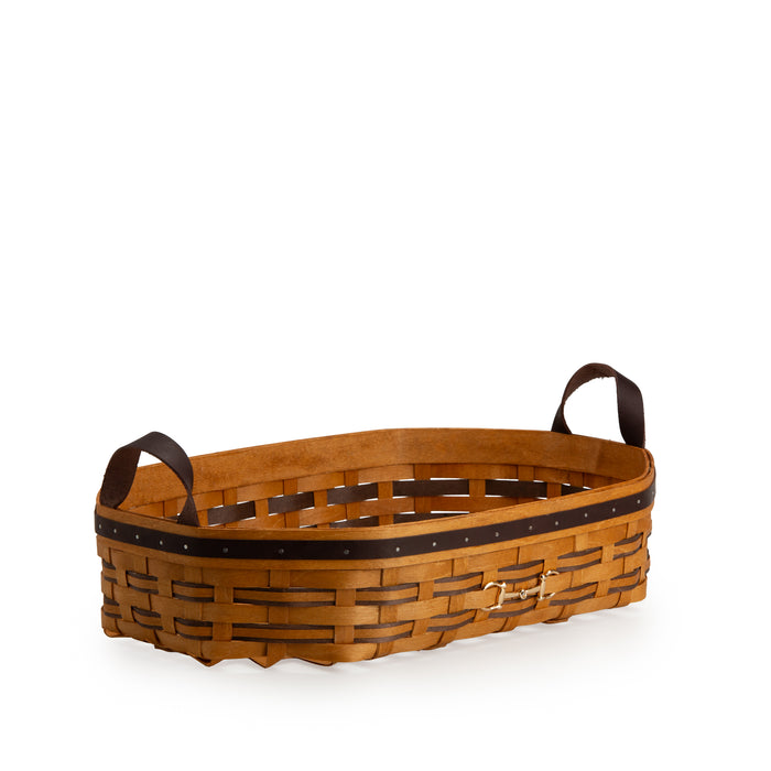 Collector's Equestrian Collection 8-Piece Set - Leather Trim-Basket Set-Woven Maple Basket-Longaberger