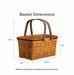 Collector's Equestrian Large Market Basket with Protector - Leather Trim-Basket Set-Woven Maple Basket-Longaberger