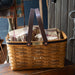 Collector's Equestrian Large Market Basket with Protector - Leather Trim-Basket Set-Woven Maple Basket-Longaberger