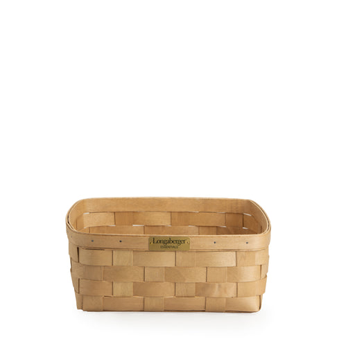 Collector's Essentials Medium Square Basket with Protector-Basket Set-Woven Maple Basket-Longaberger