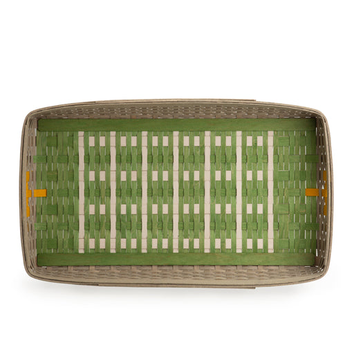 Collector's Game Day Field Tray 4-Piece Set - Football Field and Football-Basket Set-Woven Maple Basket-Longaberger