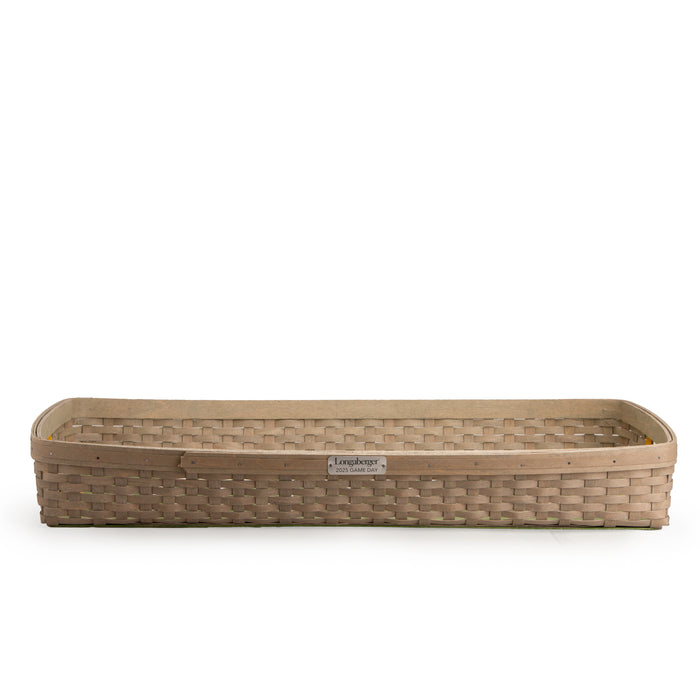 Collector's Game Day Field Tray 4-Piece Set - Football Field and Football-Basket Set-Woven Maple Basket-Longaberger