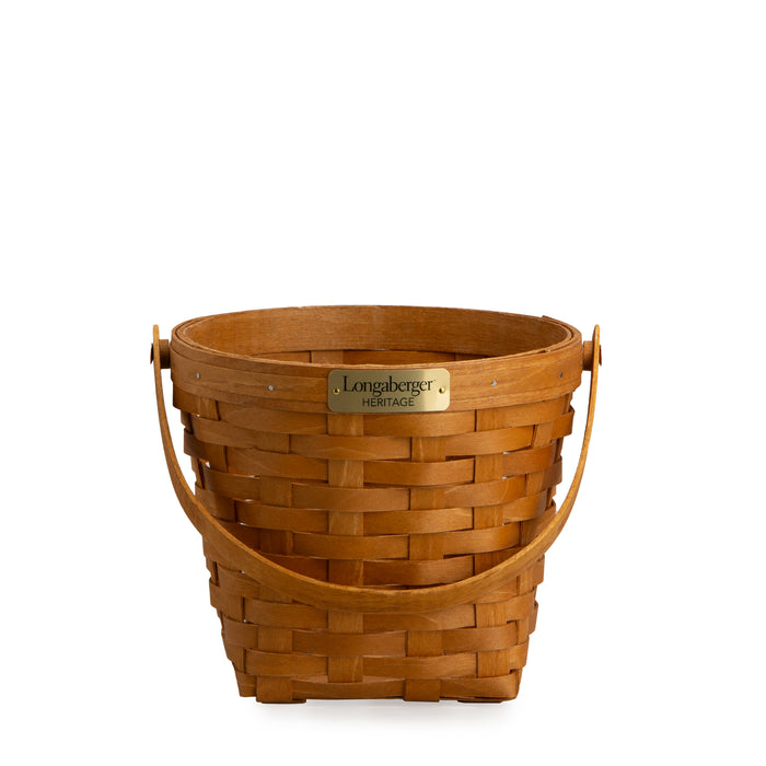 Collector's Heritage 9" Measuring Basket with Protector - Warm Brown-Basket Set-Woven Maple Basket-Longaberger