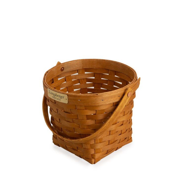 Collector's Heritage 9" Measuring Basket with Protector - Warm Brown-Basket Set-Woven Maple Basket-Longaberger
