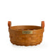 Collector's Heritage Button Basket with Protector - Warm Brown-Basket Set-Woven Maple Basket-Longaberger