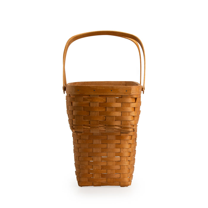 Collector's Heritage Stair Basket with Protector - Warm Brown-Basket Set-Woven Maple Basket-Longaberger