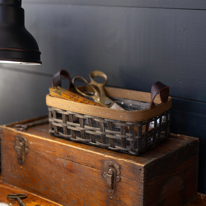 Collector's Railway Collection 6-Piece Set - Black and Vintage-Basket Set-Woven Maple Basket-Longaberger