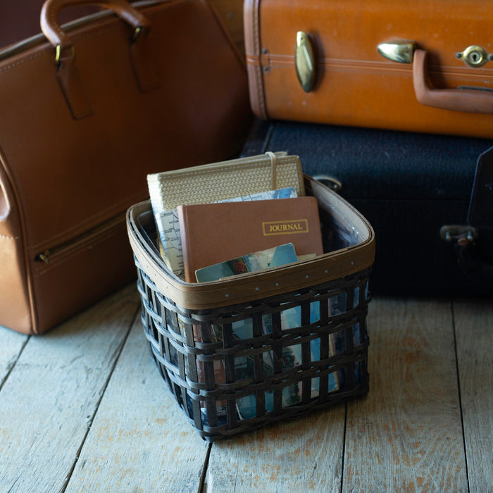 Collector's Railway Collection 6-Piece Set - Black and Vintage-Basket Set-Woven Maple Basket-Longaberger