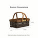 Collector's Railway Depot Basket with Protector - Vintage-Basket Set-Woven Maple Basket-Longaberger