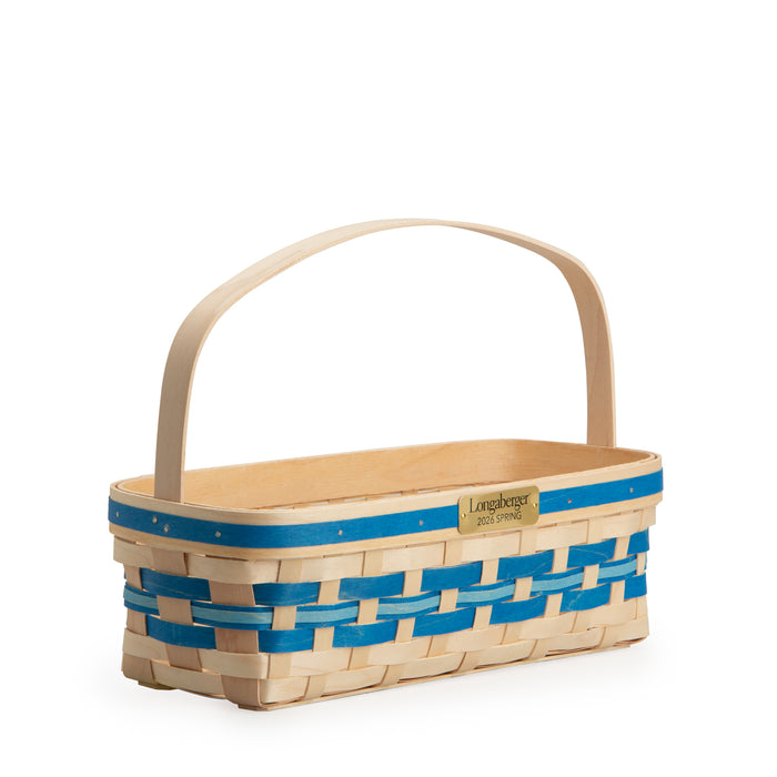 Collector's Spring Canning Basket with Protector - Blueberry-Basket Set-Woven Maple Basket-Longaberger
