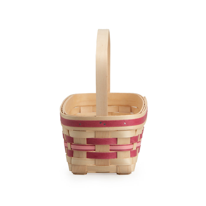 Collector's Spring Canning Basket with Protector - Raspberry-Basket Set-Woven Maple Basket-Longaberger