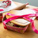 Collector's Valentine's Day 6-Piece Heartland Basket Set - Pink-Basket Set-Woven Maple Basket-Longaberger
