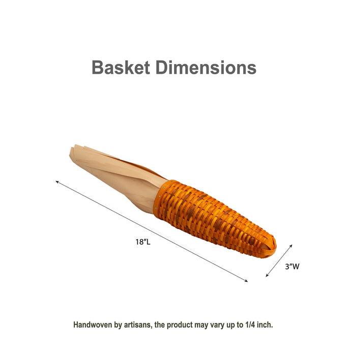 Harvest Corn Cob Woven Decor - Pumpkin Spice Multi
