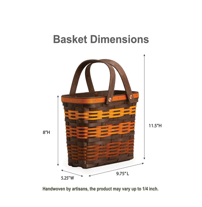 Harvest Cottage Basket with Protector - Autumn Sunset