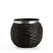 Elegance Medium Ball Drop Bowl Basket with Protector - Aluminum-Basket Set-Woven Maple Basket-Longaberger