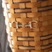 Equestrian Hanging Basket with Protector - Leather Trim-Basket Set-Woven Maple Basket-Longaberger