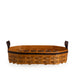 Equestrian Large Tray Basket with Protector - Leather Trim-Basket Set-Woven Maple Basket-Longaberger