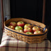 Equestrian Large Tray Basket with Protector - Leather Trim-Basket Set-Woven Maple Basket-Longaberger