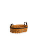Equestrian Small Tray Basket with Protector - Leather Trim-Basket Set-Woven Maple Basket-Longaberger