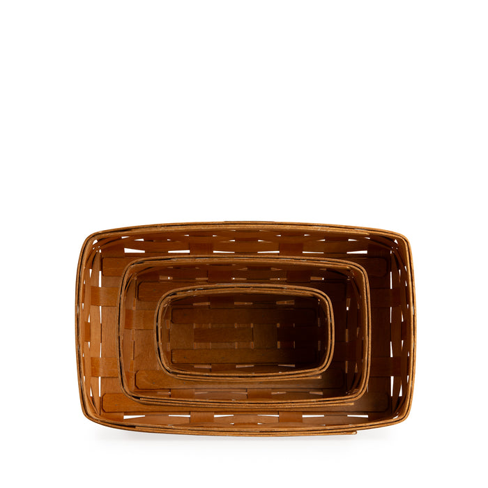 Collector's Essentials 6-Piece Nesting Rectangle Basket Set