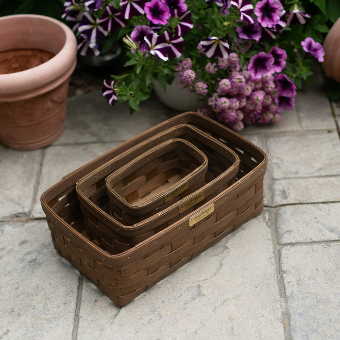 Collector's Essentials 6-Piece Nesting Rectangle Basket Set