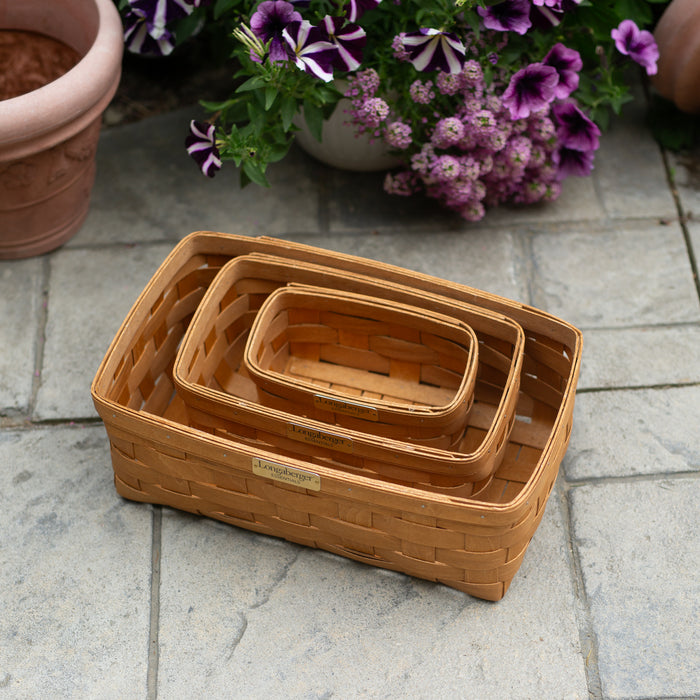 Collector's Essentials 6-Piece Nesting Rectangle Basket Set