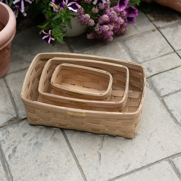 Collector's Essentials 6-Piece Nesting Rectangle Basket Set