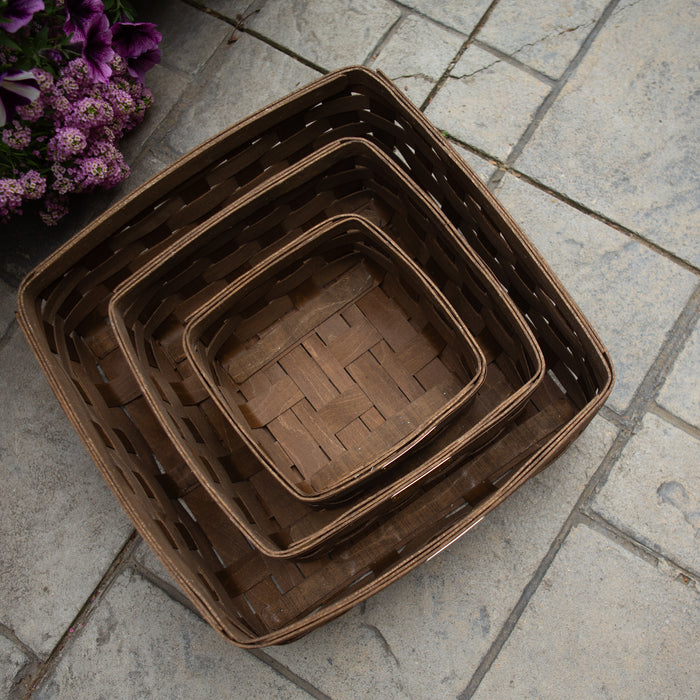 Collector's Essentials 6-Piece Nesting Square Basket Set