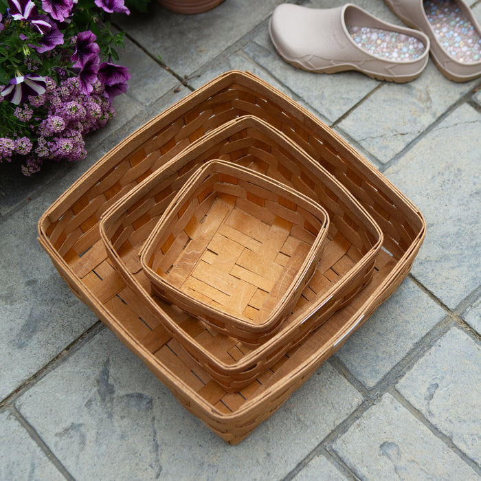 Collector's Essentials 6-Piece Nesting Square Basket Set