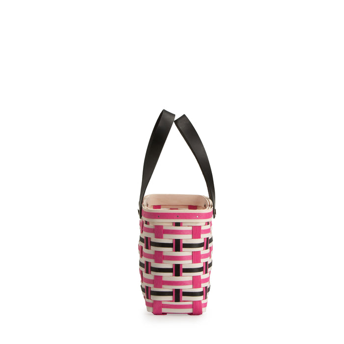 Everyday Medium Tote Basket with Protector - Blush-Basket Set-Woven Maple Basket-Longaberger