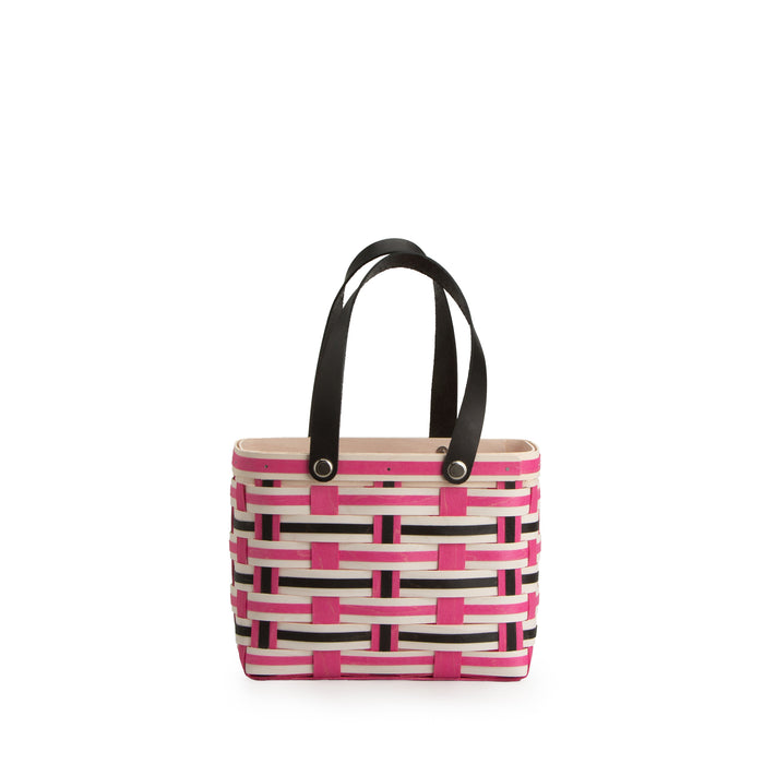 Everyday Medium Tote Basket with Protector - Blush-Basket Set-Woven Maple Basket-Longaberger