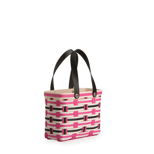Everyday Medium Tote Basket with Protector - Blush-Basket Set-Woven Maple Basket-Longaberger