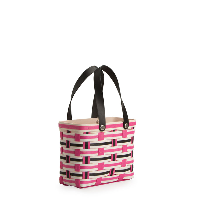 Everyday Medium Tote Basket with Protector - Blush-Basket Set-Woven Maple Basket-Longaberger