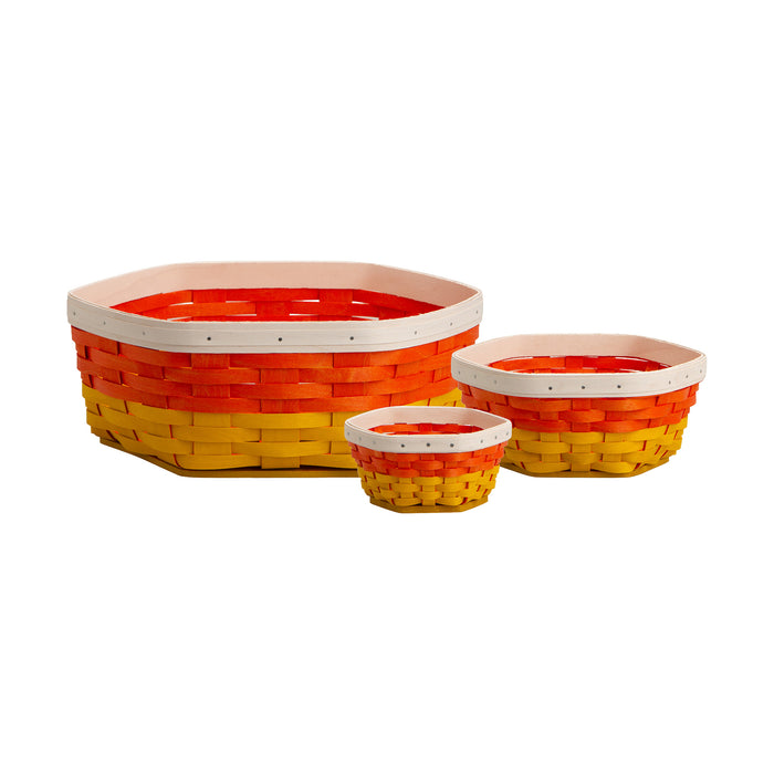 Halloween Candy Corn Generations 6-Piece Basket Set with Protectors