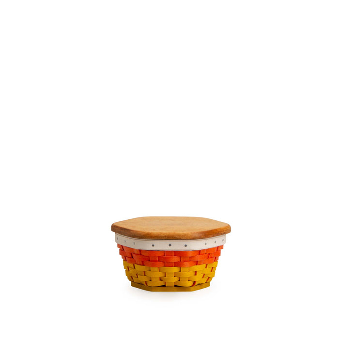 Halloween Candy Corn Generations 9-Piece Basket Set with Lids and Protectors