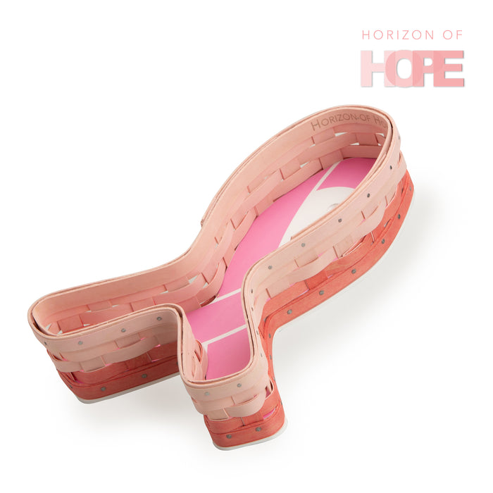 Pink Multi Weave Horizon of Hope Ribbon Basket Set with Free Protector