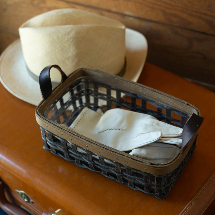 HOLD - Railway Collection 6-Piece Set - Black and Vintage-Basket Set-Woven Maple Basket-Longaberger
