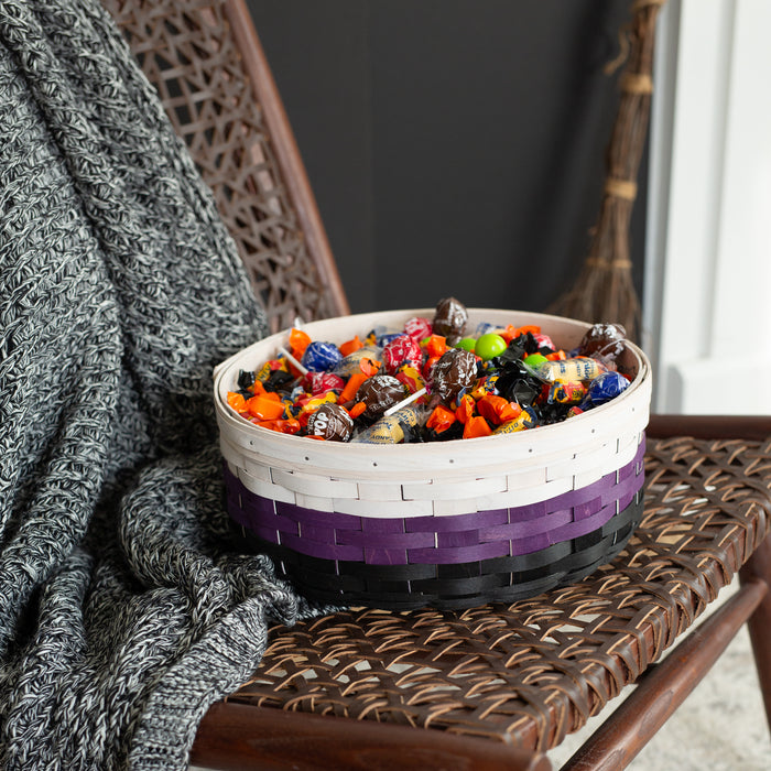 Halloween Candy Corn Bowl Basket with Protector