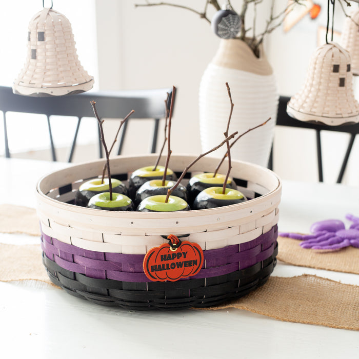 Halloween Candy Corn Bowl Basket with Protector