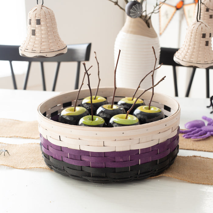 Halloween Candy Corn Bowl Basket with Protector