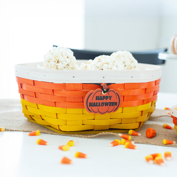 Halloween Candy Corn Generations 6-Piece Basket Set with Protectors