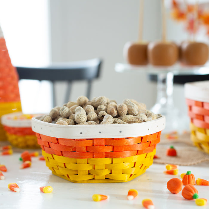 Halloween Candy Corn Generations 6-Piece Basket Set with Protectors