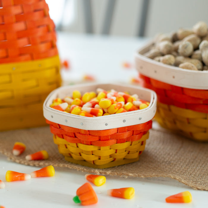 Halloween Candy Corn Generations 6-Piece Basket Set with Protectors