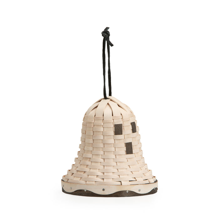 Halloween Ghost Bell Miniature Woven Decor - White