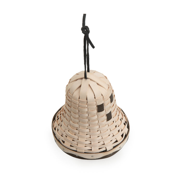 Halloween Ghost Bell Miniature Woven Decor - White
