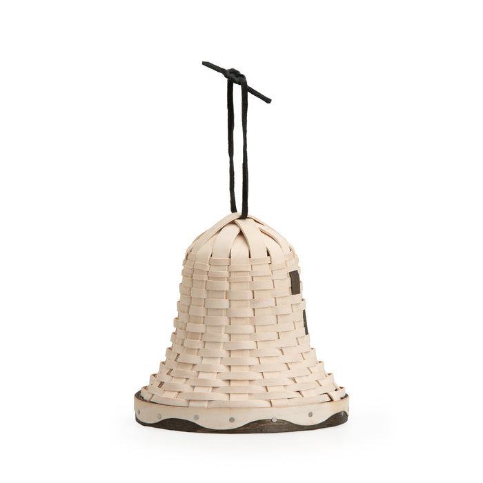 Halloween Ghost Bell Miniature Woven Decor - White