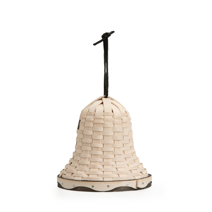 Halloween Ghost Bell Miniature Woven Decor - White